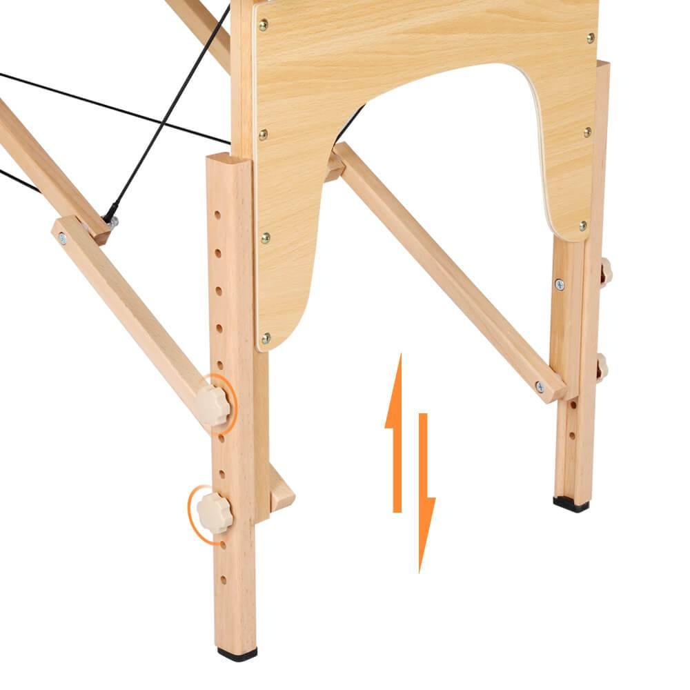 3-Fold Massage Table 84" – Professional Adjustable Spa Bed, Portable Design