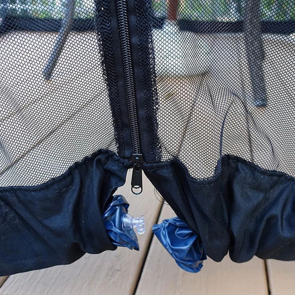 Outdoor Black Mesh Mosquito Net for Patio Umbrella