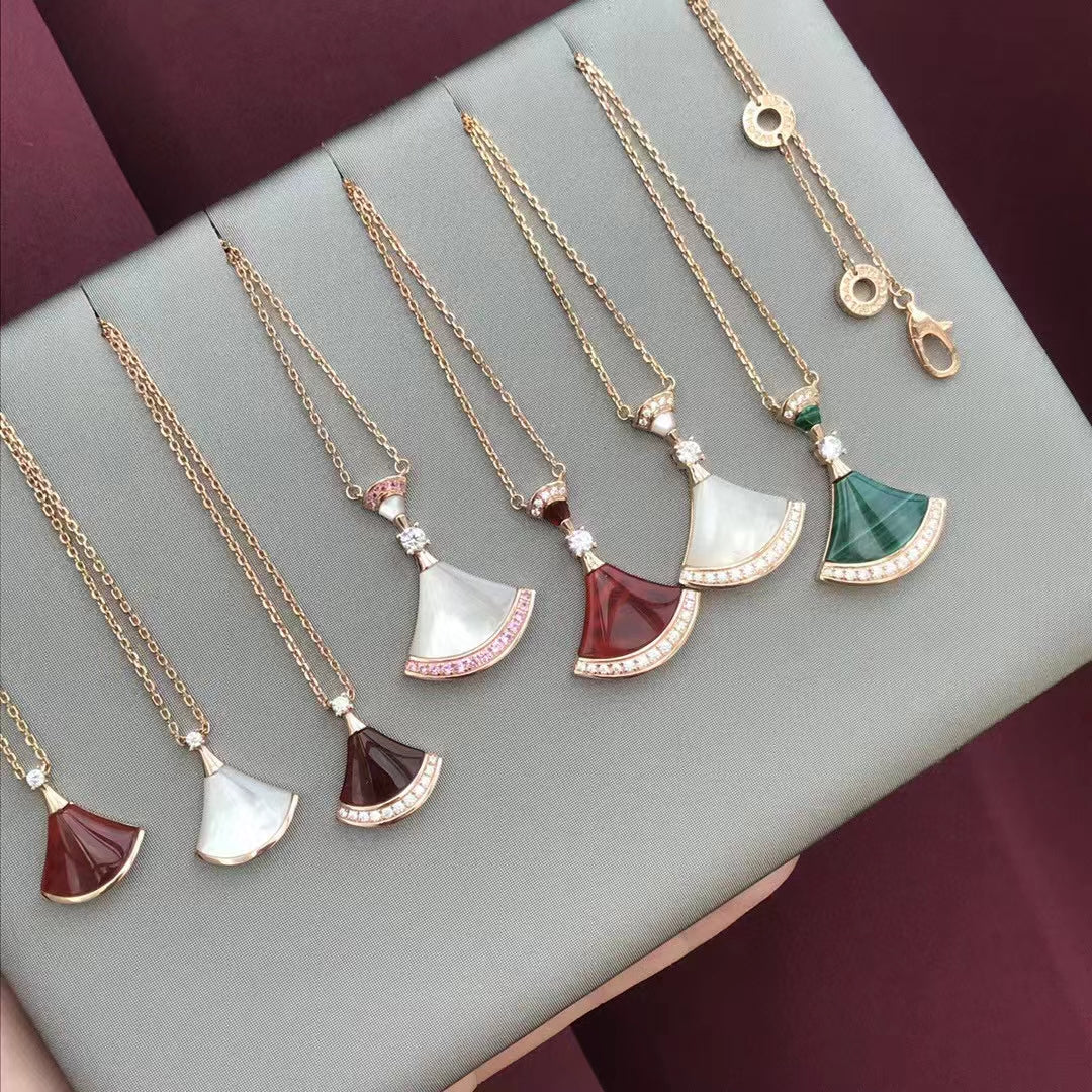 Divas’ Dream Necklace, 925 Silver, 18K Gold Plated