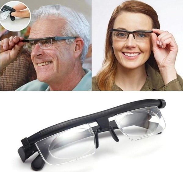 Adjustable Focus Reading Glasses – Dial Vision for Near & Far Sight