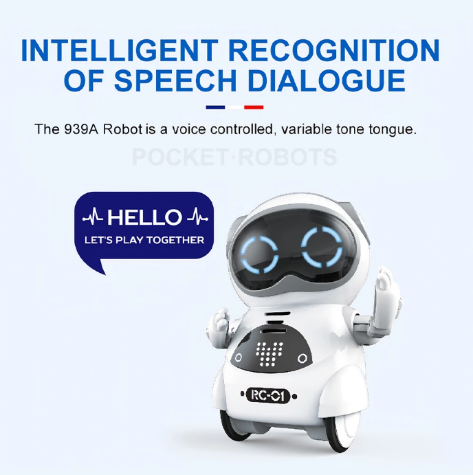 Pocket RC Robotics For Kids Talking Interactive Dialogue Voice Recognition Robots Toy Telling Story