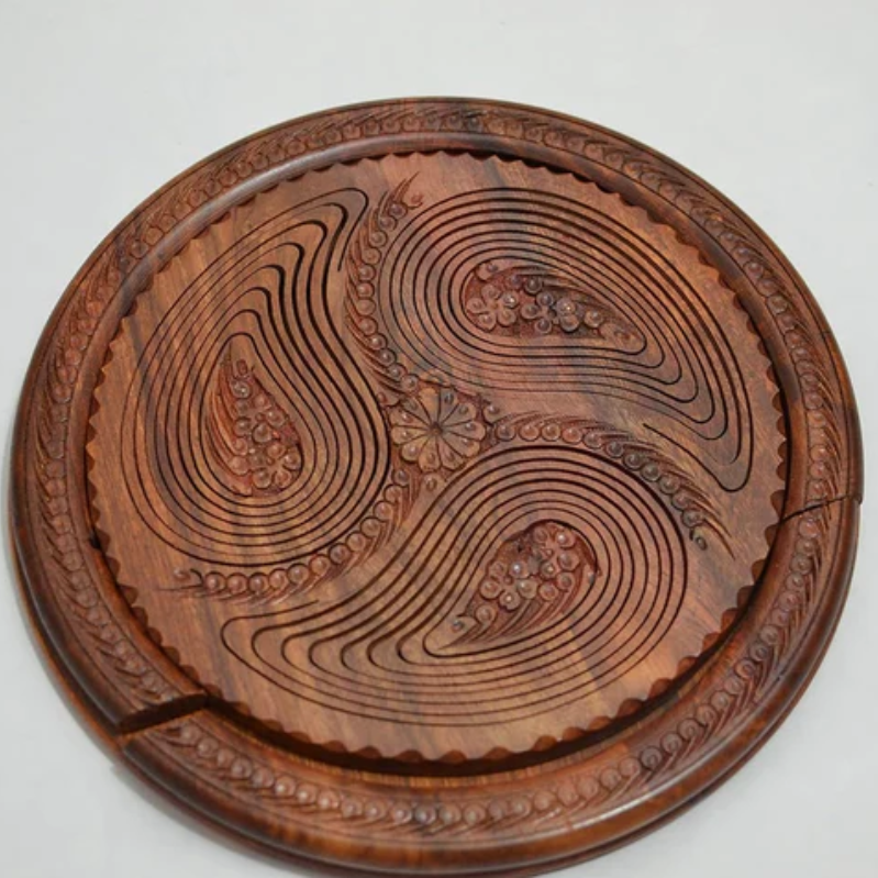 Handmade Timbered Fruit Plate of Artistry