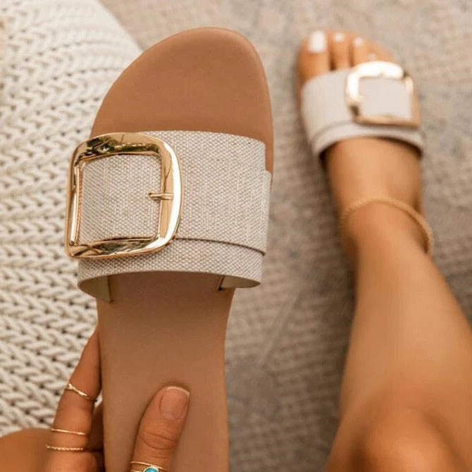 Damensandalen für Stil