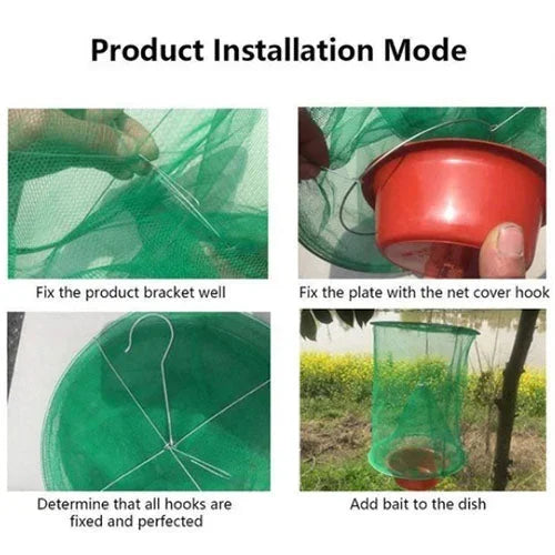Reusable Outdoor Fly Trap – Non-Toxic Ranch Fly Catcher for Barns, Farms & Patios