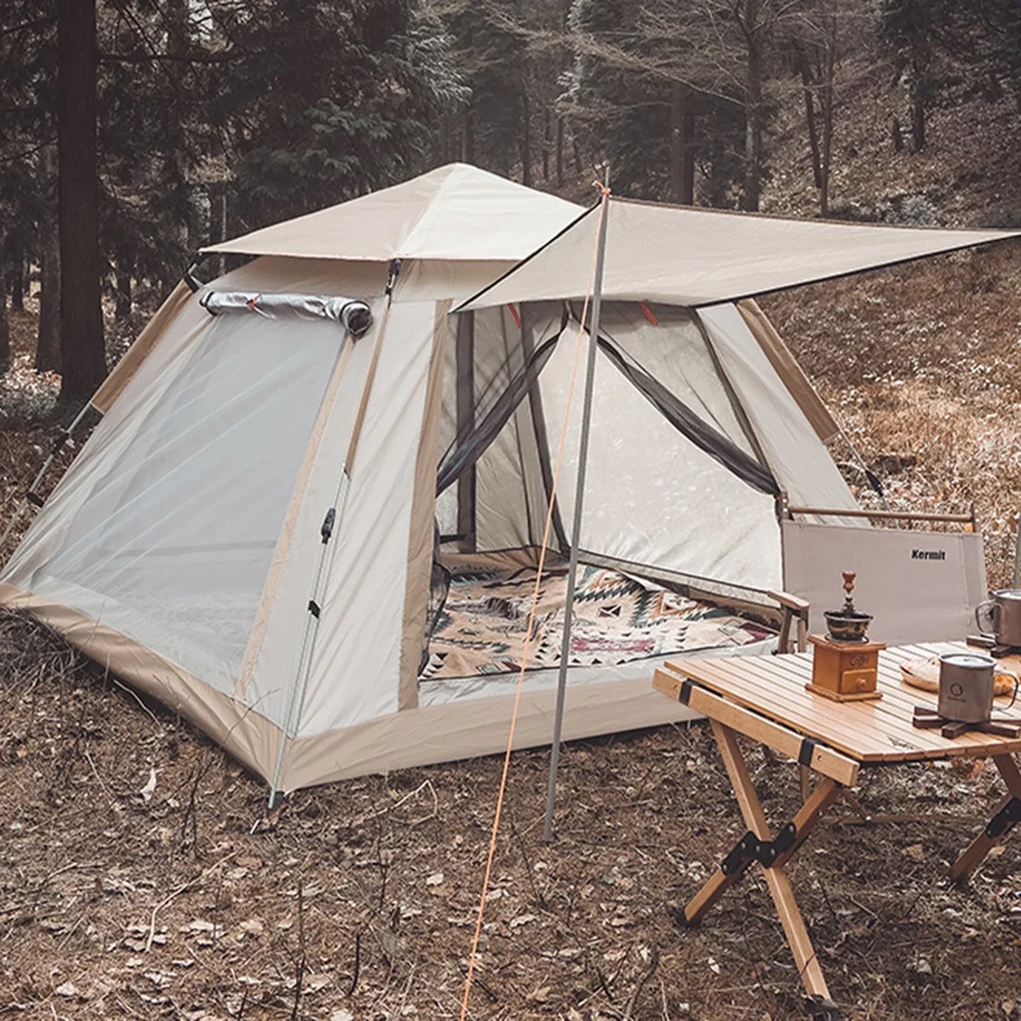 Automatic Installation 4 Person Automatic Easy Pop Up Tents For Camping