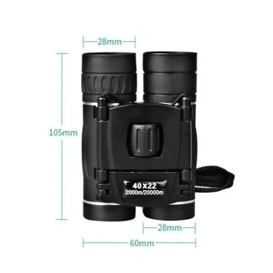 Military 40x22 HD Binoculars – Compact Professional Hunting Telescope
