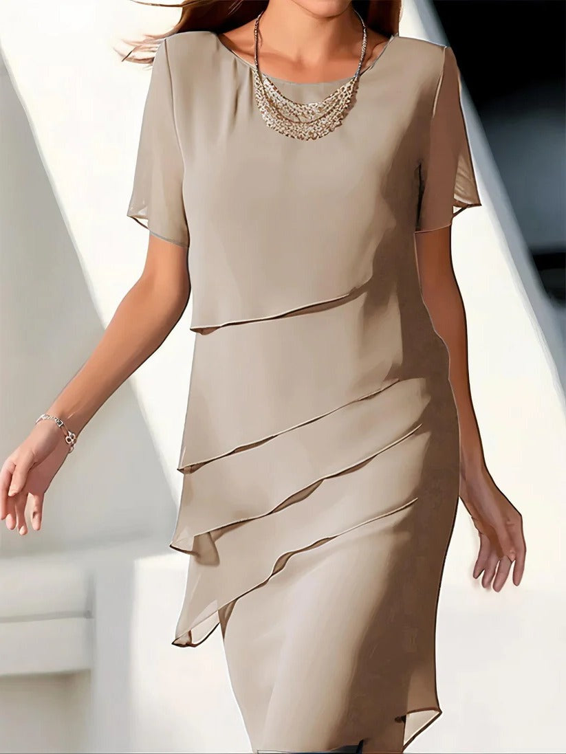 Chiffon Midi Dress
