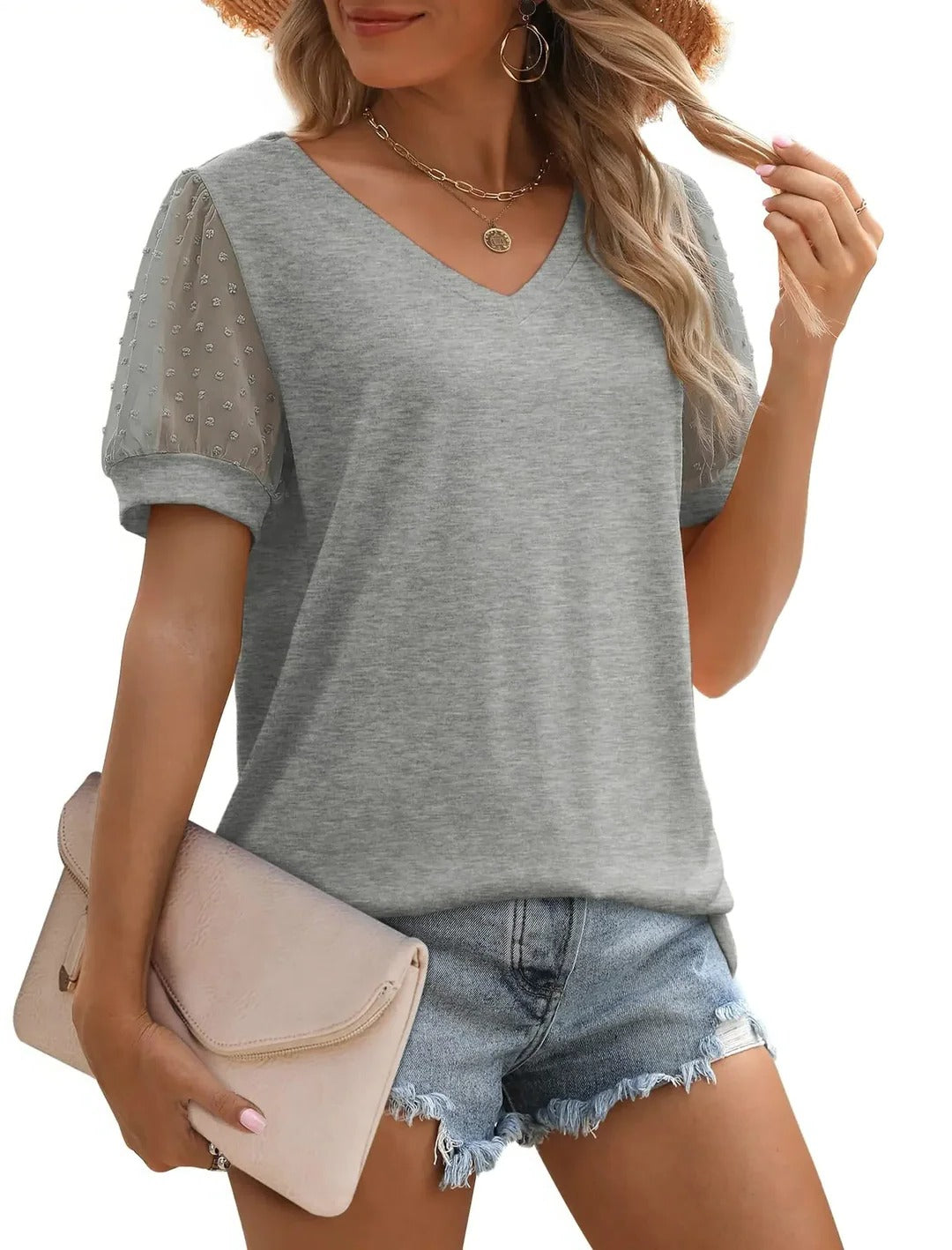 V-neck top