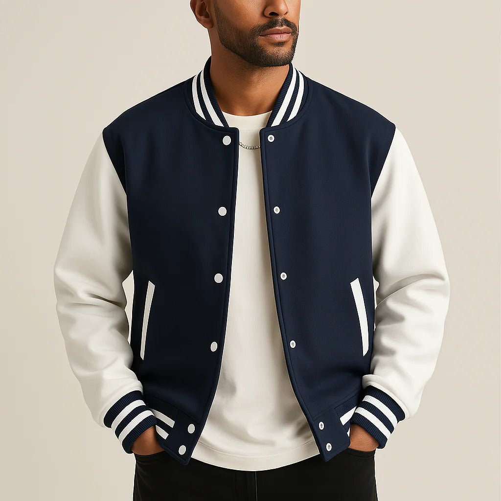 Men’s Baseball Style Bomber Jacket