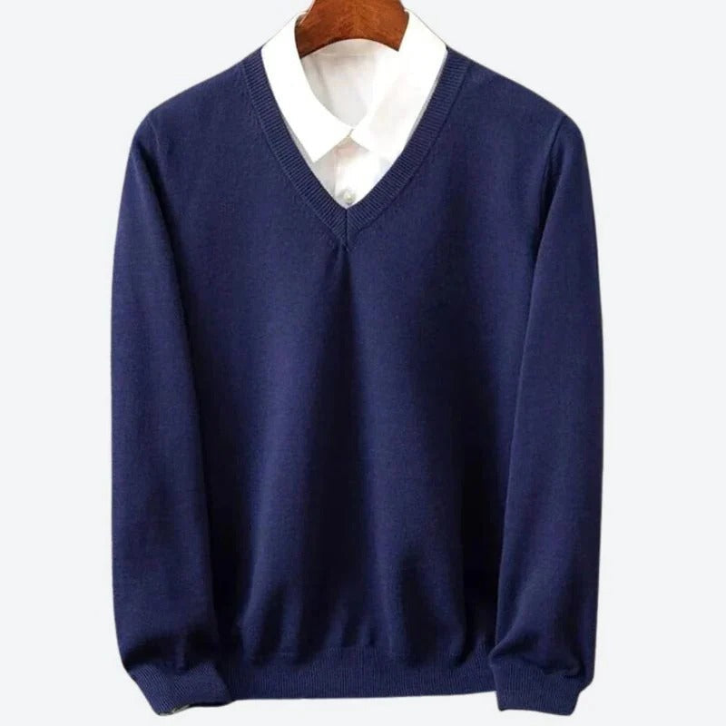 Suéter de Cachemira Suave para Hombre con Cuello Redondo | Ventayo