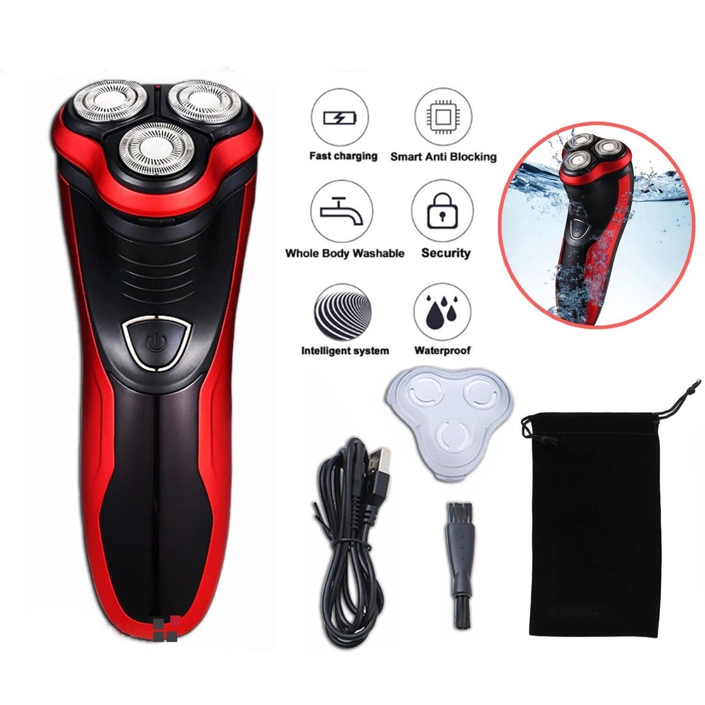 Men's Razor Rotary Waterproof Electric Shaver