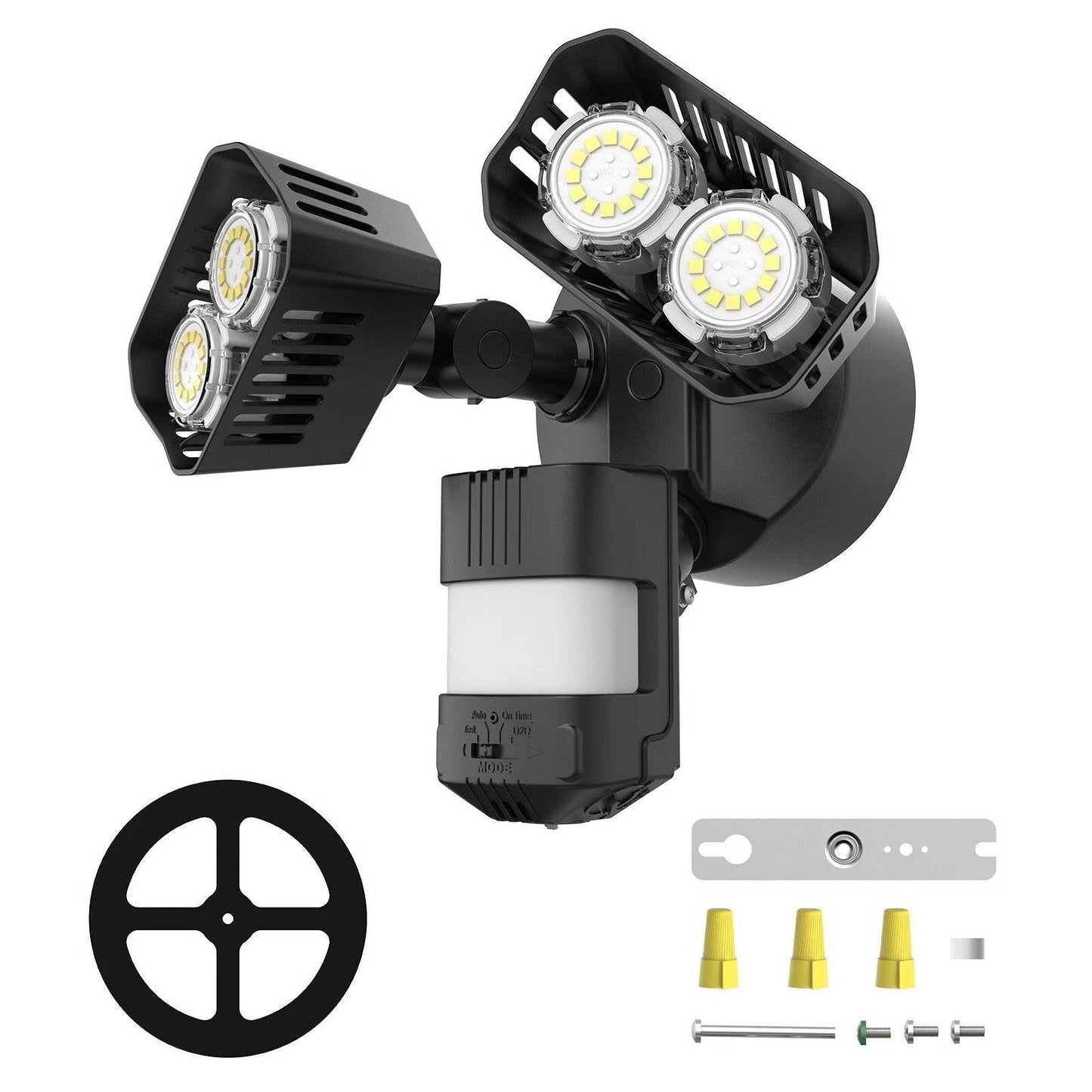 LED säkerhetslampa med rörelsesensor