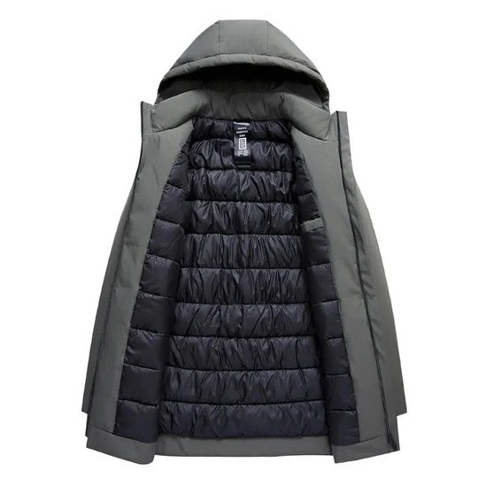 Heren winterparka met voering
