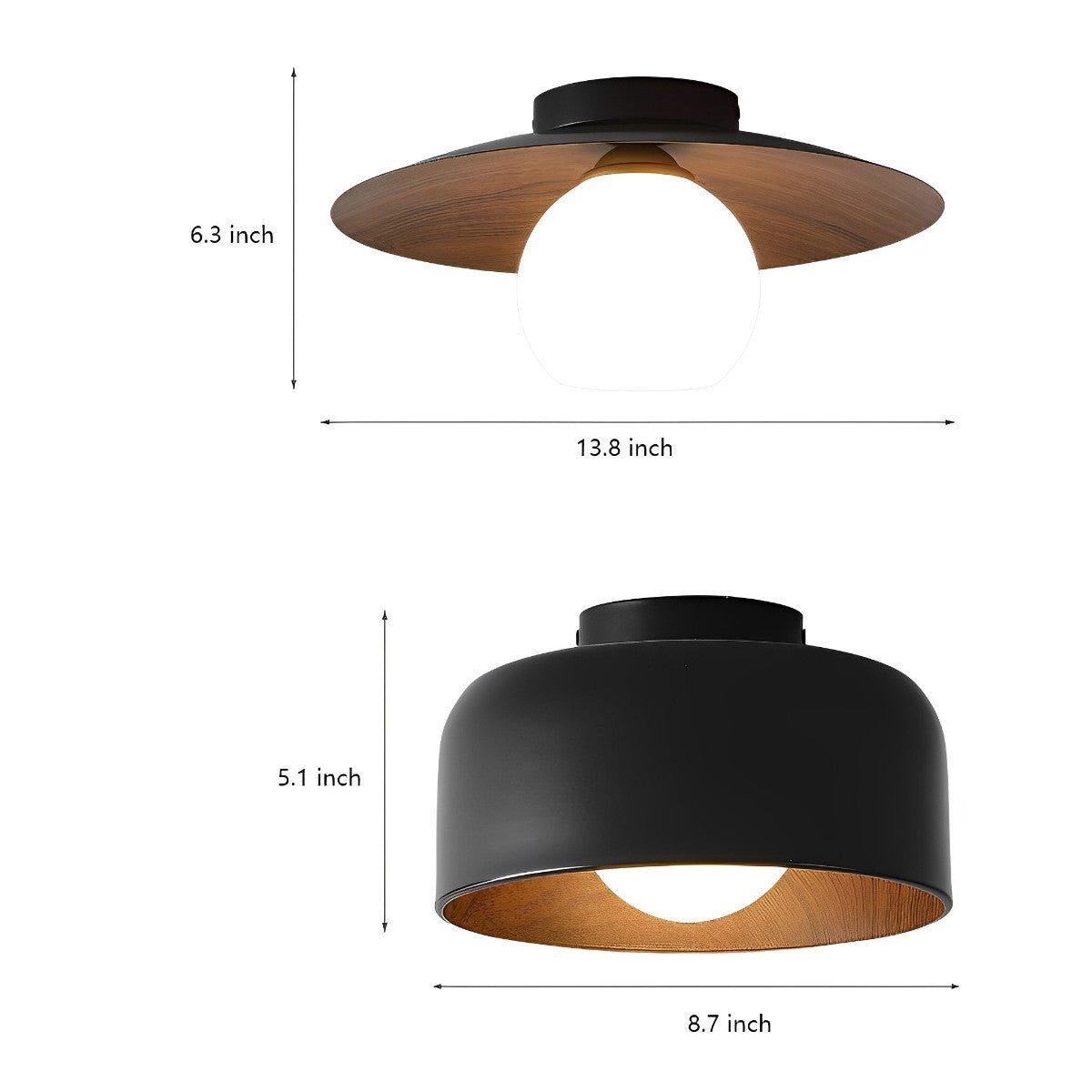 Minimalistyczna Miska LED Lampa Sufitowa Natynkowa Żyrandol