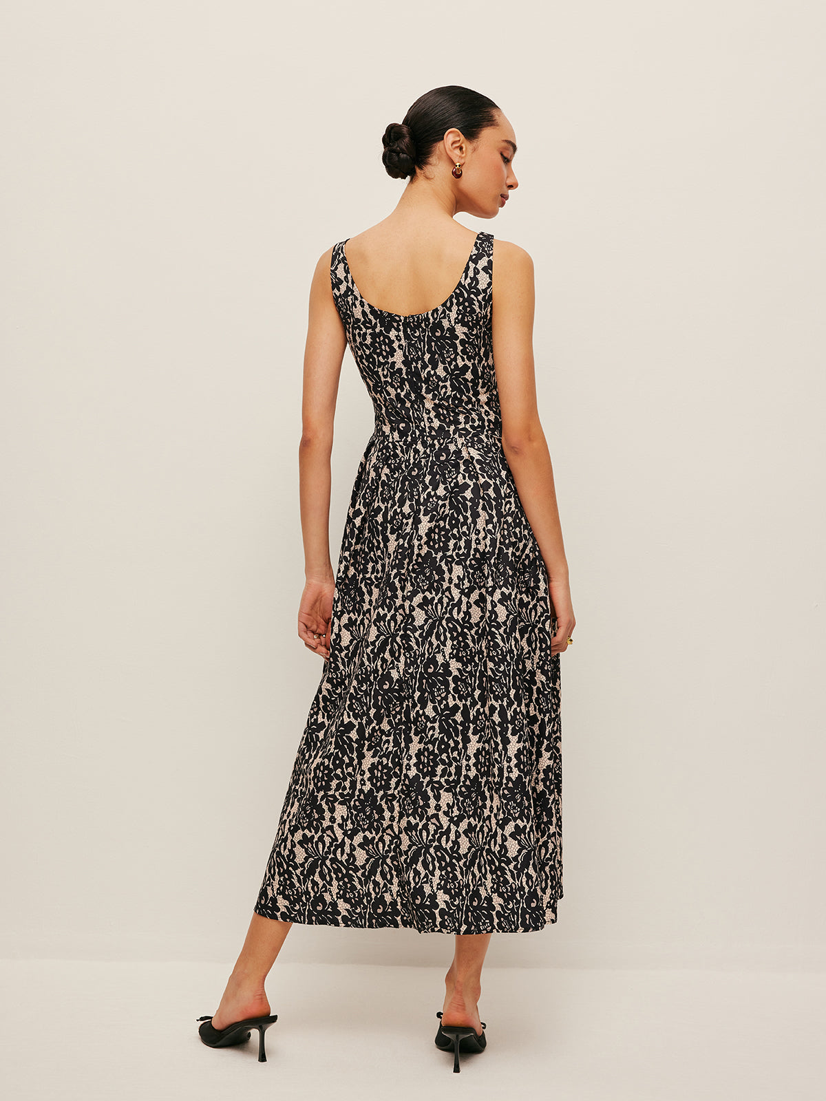 Off-Shoulder Floral Print Dress