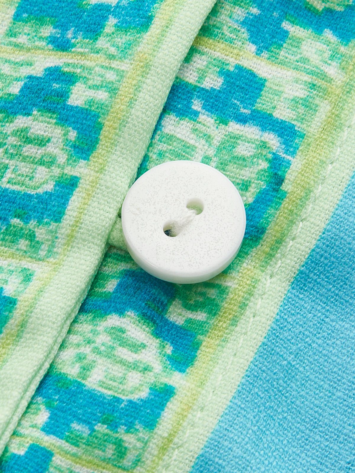 Kleid mit Stehkragen, Print und Gürtel