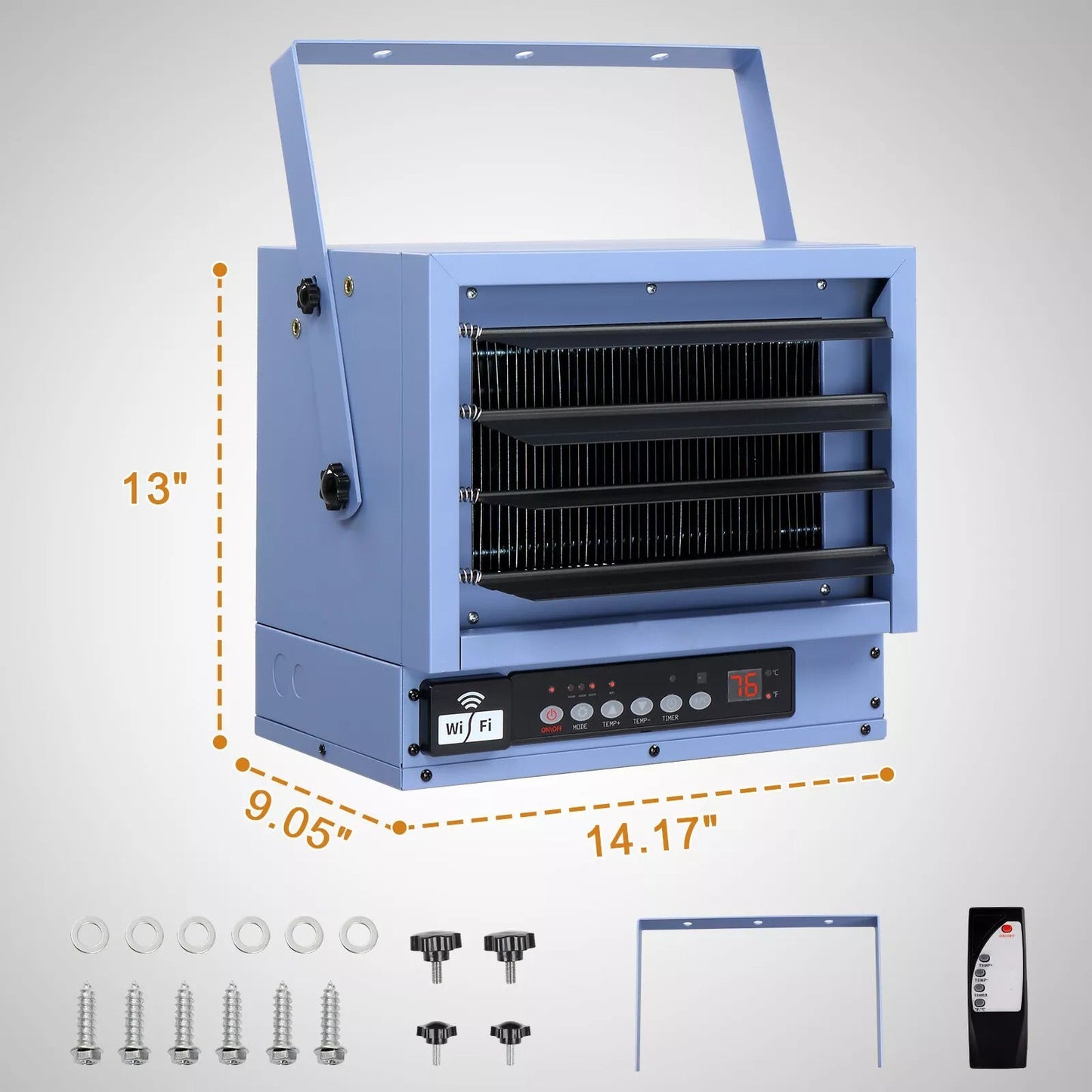 Electric Garage Heater – Wall Mounted Shop Heater for Fast, Efficient Heating