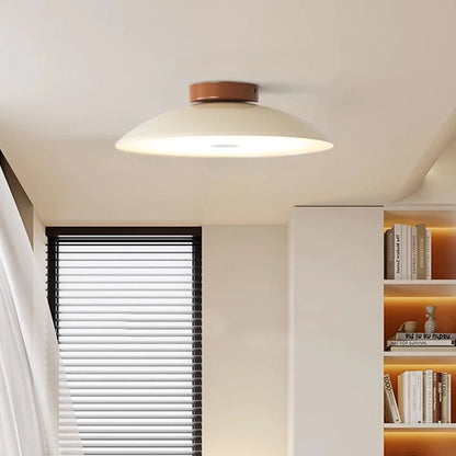 Contemporary Metal Semi-Flush Mount LED Ceiling Light