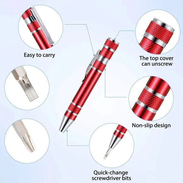 Instant 8-in-1 Zakpen Schroevendraaier