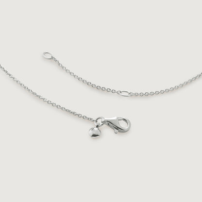 Heart Chain Necklace, 925 Silver, 18K Gold Plated