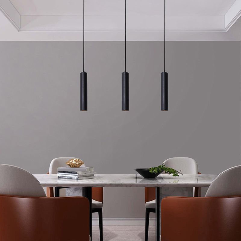 Cylinder Shape Linear Pendant Light