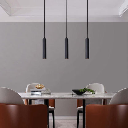 Cylinder Shape Linear Pendant Light