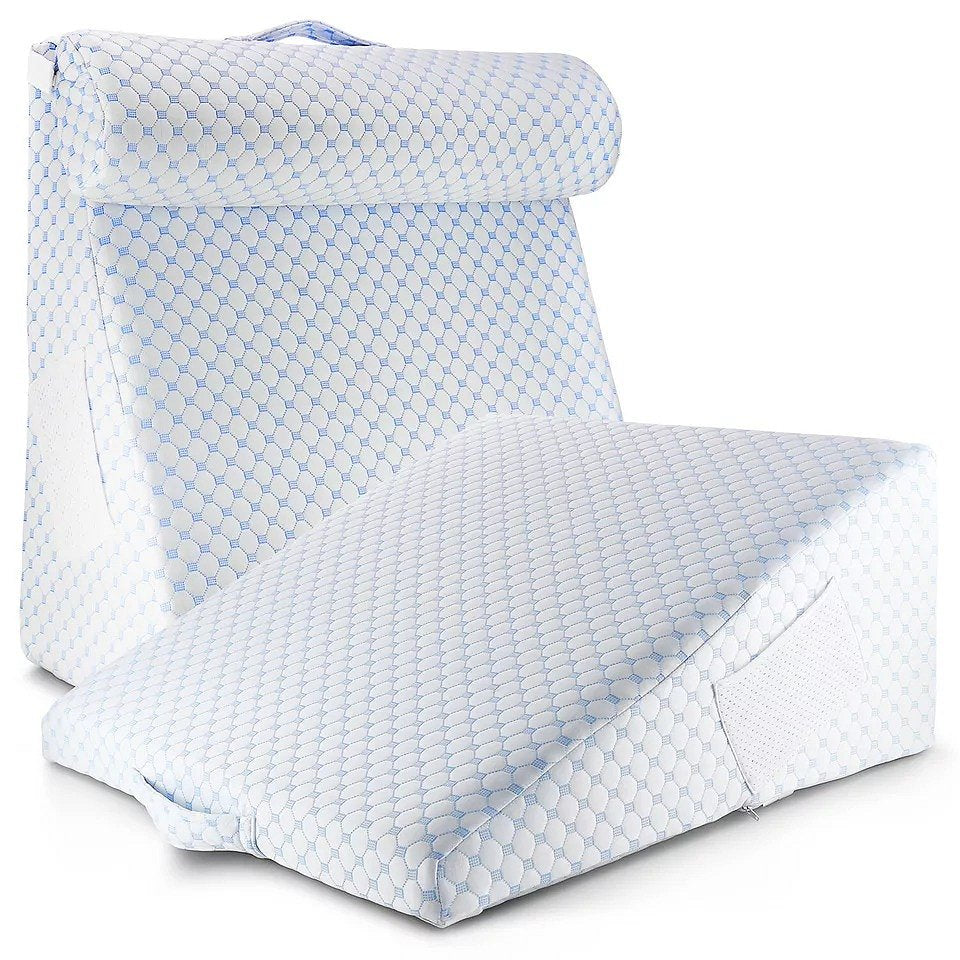 Adjustable Memory Foam Wedge Pillow with Cooling
