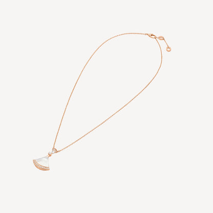 Divas’ Dream Ketting, 925 Zilver, 18K Goud Verguld, Cubic Zircon Pave