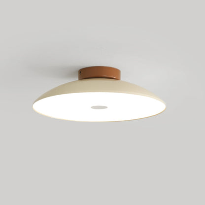 Contemporary Metal Semi-Flush Mount LED Ceiling Light