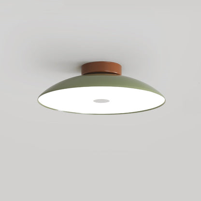 Contemporary Metal Semi-Flush Mount LED Ceiling Light