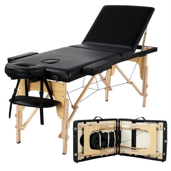3-Fold Massage Table 84" – Professional Adjustable Spa Bed, Portable Design
