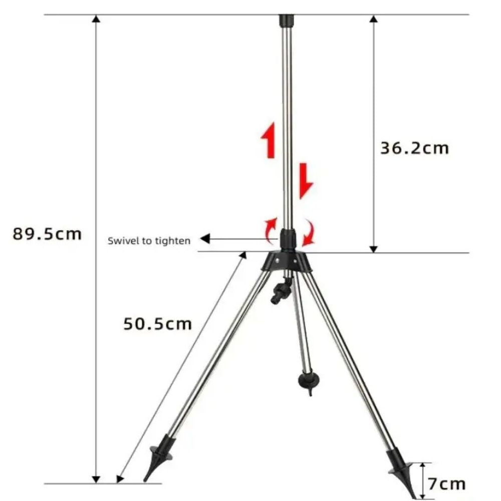360° Rotating Garden Sprinkler with Tripod Stand