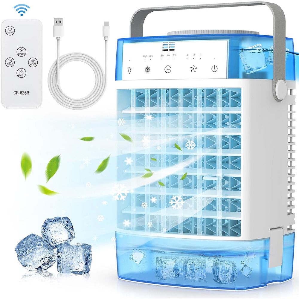 Aire acondicionado portátil 4 en 1 con humidificador y ventilador