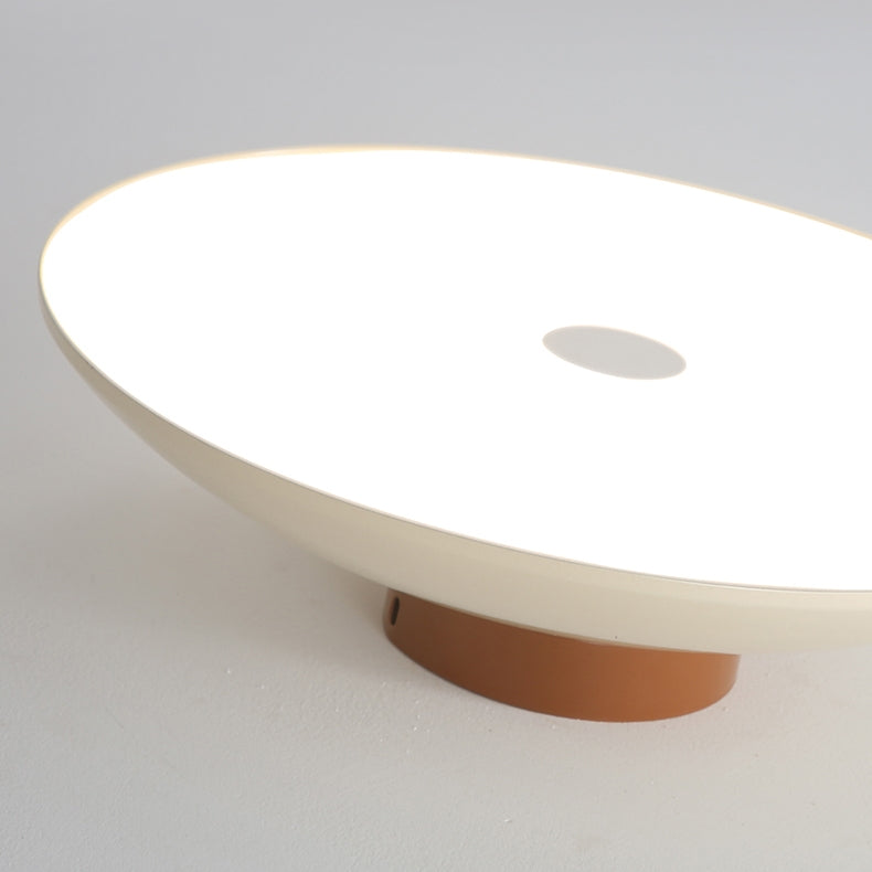 Contemporary Metal Semi-Flush Mount LED Ceiling Light