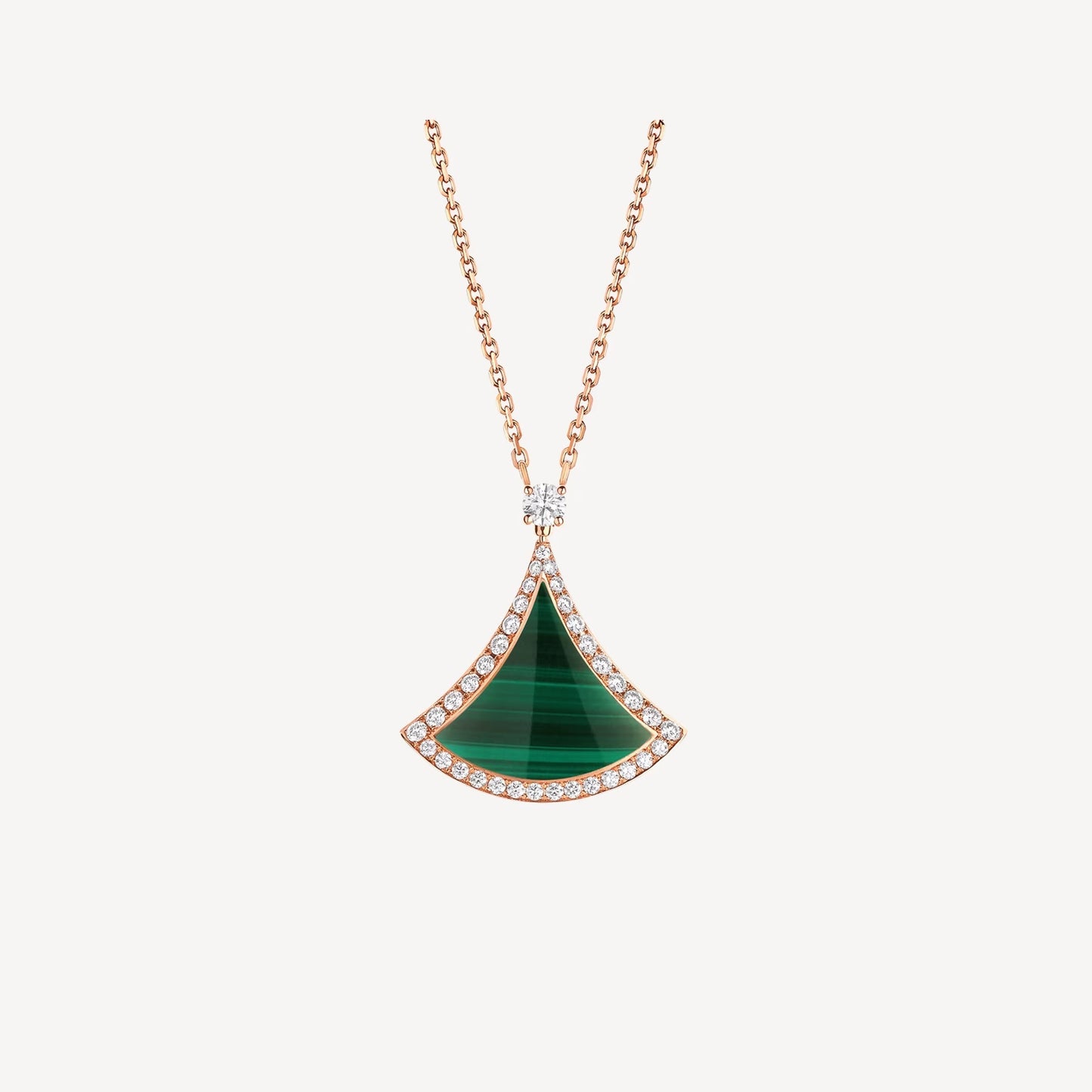 Divas’ Dream Necklace, 925 Silver, Green Agate