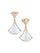 Divas’ Dream Earrings – 925 Silver, 18k Gold Plated with Mother of Pearl