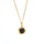 Natural Tea Crystal Long Necklace, 925 Silver, 18K Gold Plated