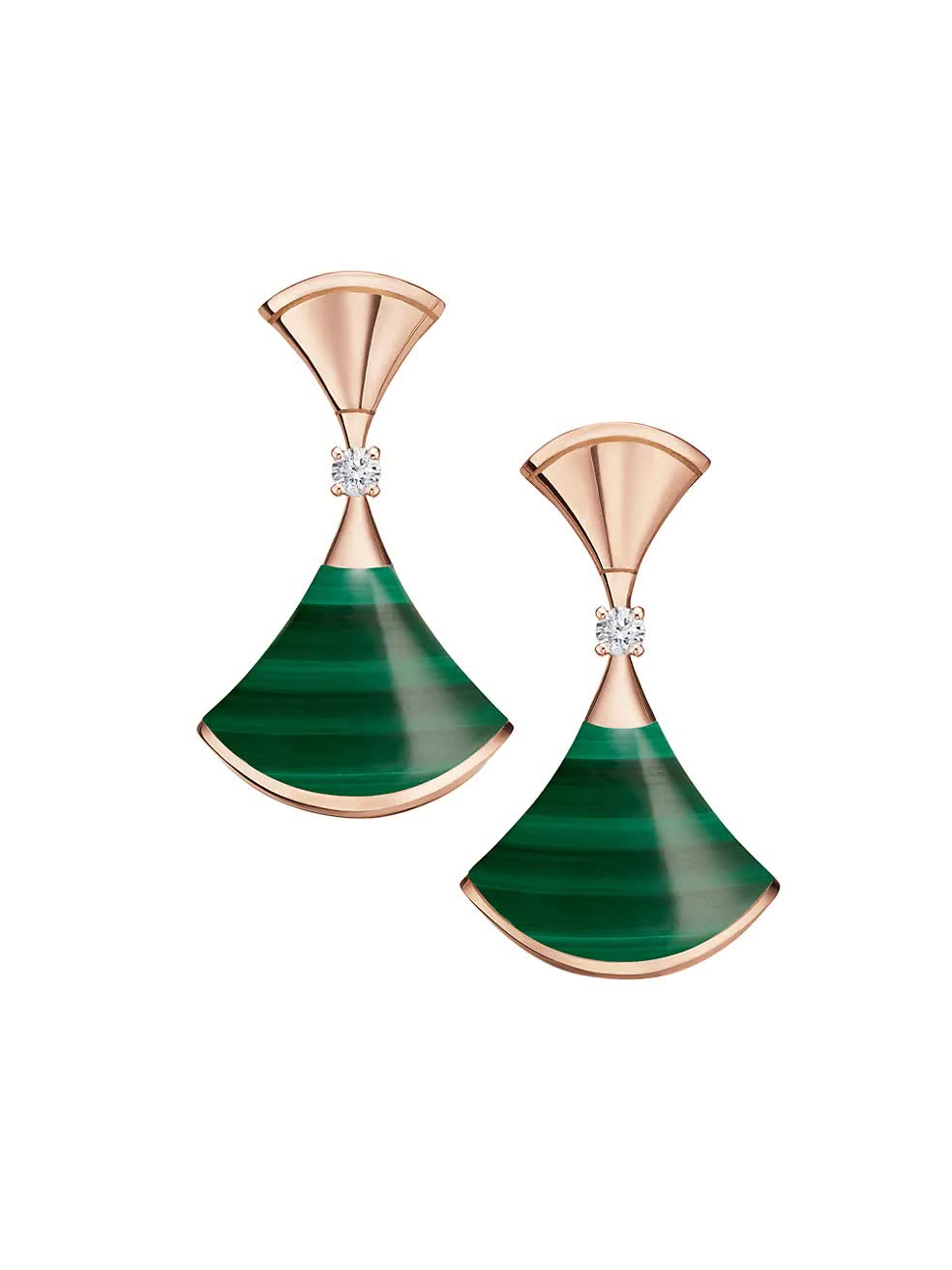 Divas’ Dream Earrings – 925 Silver, 18k Gold Plated with Green Agate