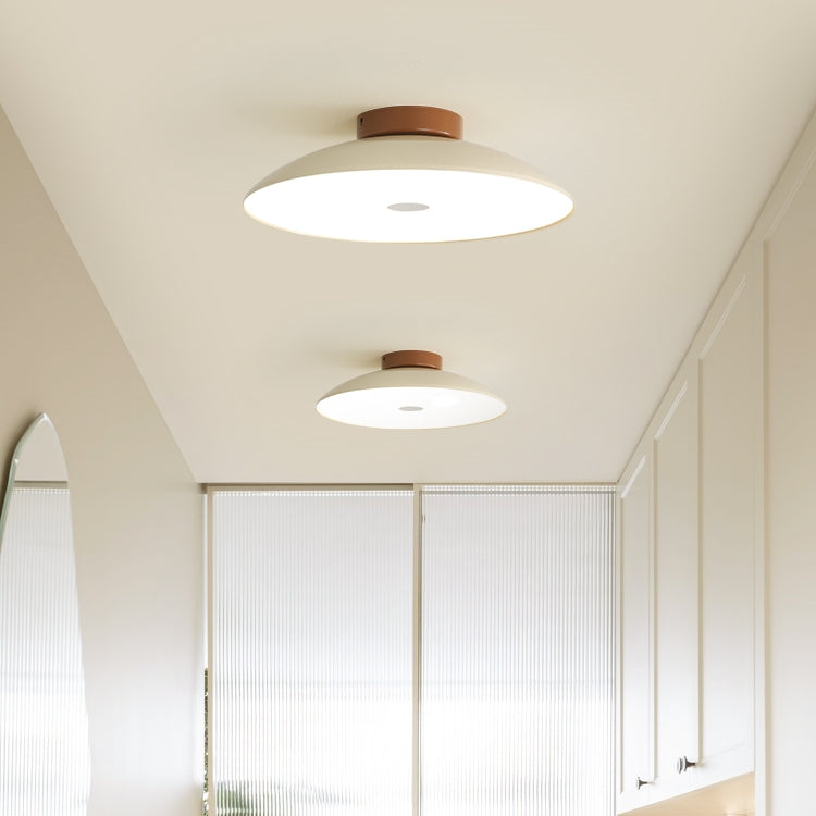 Contemporary Metal Semi-Flush Mount LED Ceiling Light