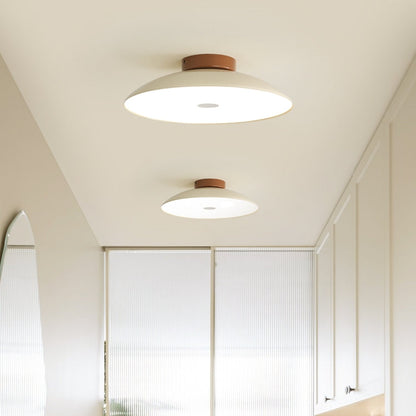 Contemporary Metal Semi-Flush Mount LED Ceiling Light
