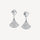 Divas’ Dream Earrings – 925 Silver, 18k White Gold Plated with Cubic Zirconia