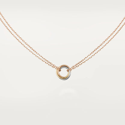 Trinity Necklace, 18K Gold Plated