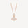 Divas’ Dream Necklace, 18K Rose Gold Plated, Cubic Zircon Pave