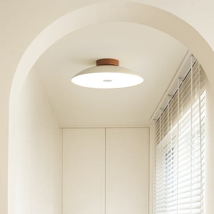 Contemporary Metal Semi-Flush Mount LED Ceiling Light