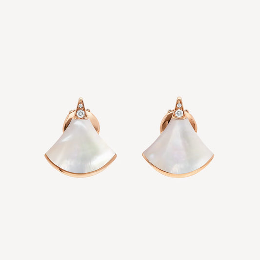 Divas’ Dream Earrings – 18k Gold Plated with Mother of Pearl