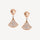 Divas’ Dream Earrings – 925 Silver, 18k Rose Gold Plated with Cubic Zirconia