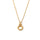 Circular Pendant Necklace, 925 Silver, 18K Gold Plated
