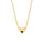 Heart Chain Necklace, 925 Silver, 18K Gold Plated