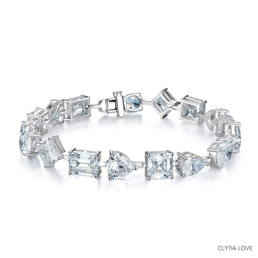 High Carbon Diamond Bracelet – 925 Sterling Silver