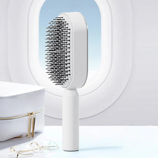 Self-Cleaning Hair Brush – Detangling Brush for All Hair Types